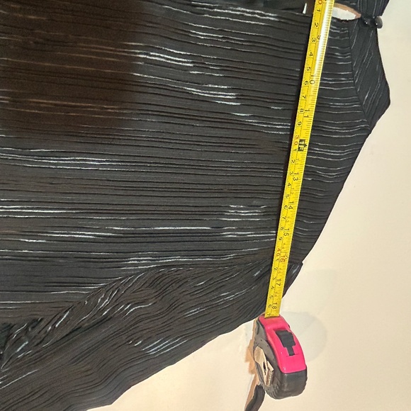 Catherine Malandrino Masami Metallic Ruffle Shift Dress with Bell Sleeves - Picture 11 of 13